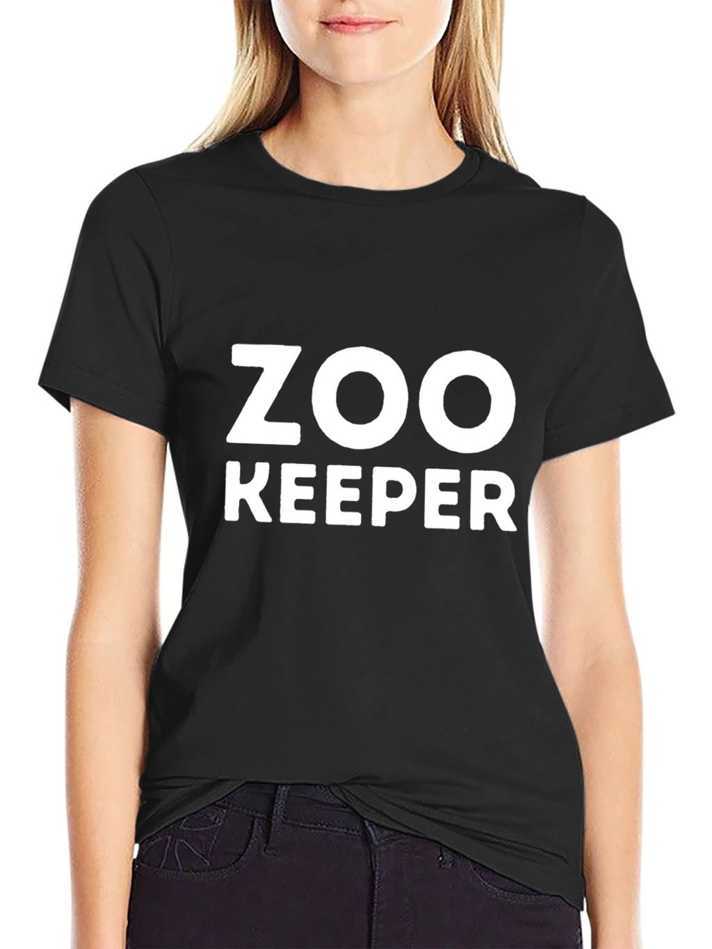 Zoo Keeper Graphic Tee - Black Cotton T-Shirt