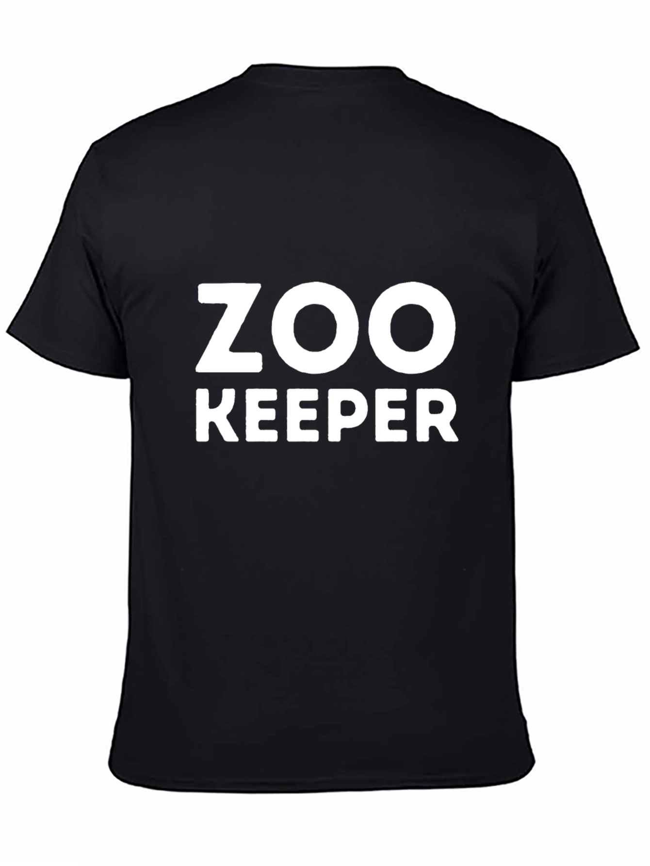 Zoo Keeper Graphic Tee - Black Cotton T-Shirt