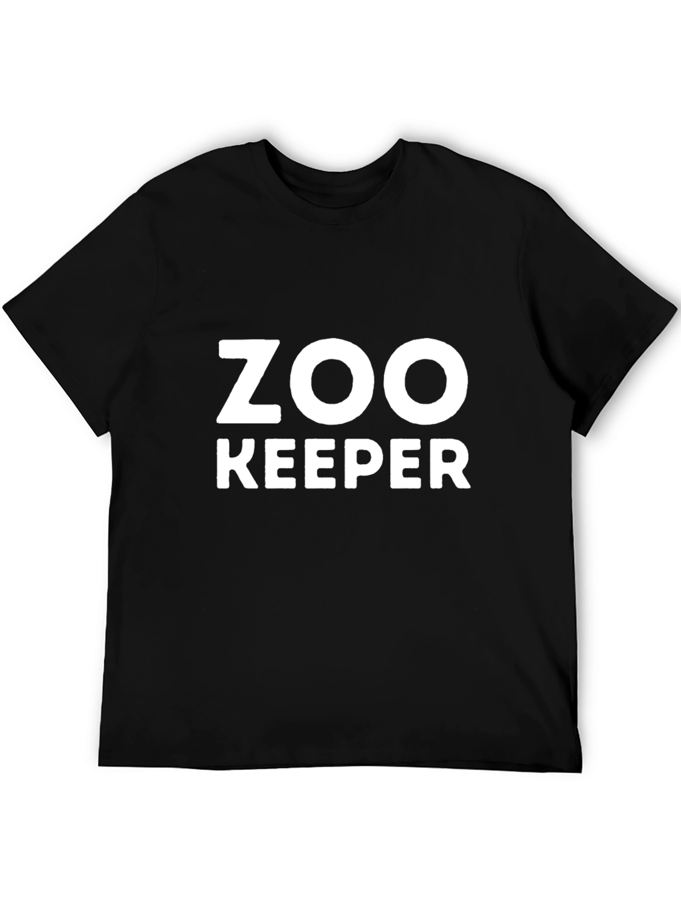 Zoo Keeper Graphic Tee - Black Cotton T-Shirt