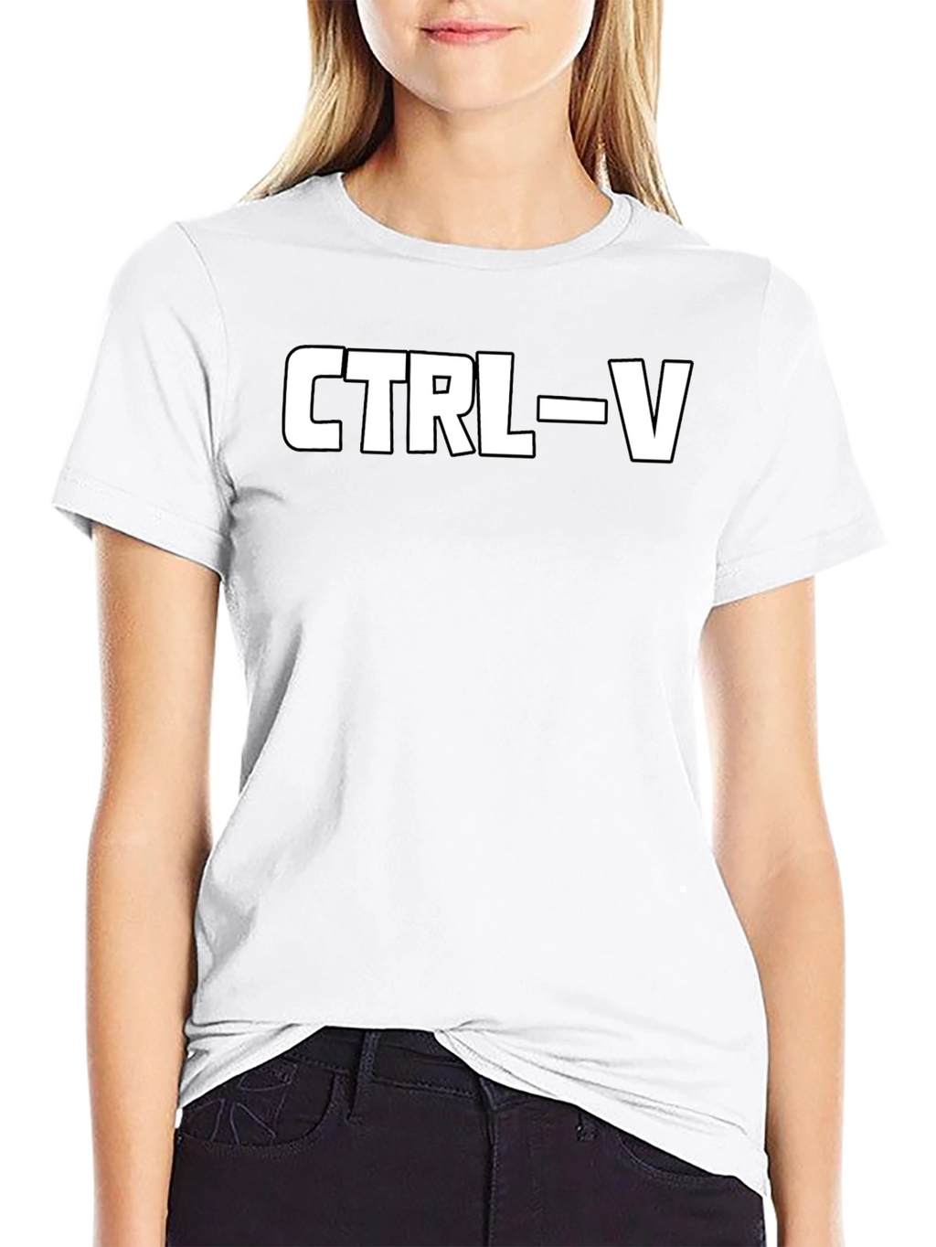 CTRL-V Paste Command Black T-Shirt