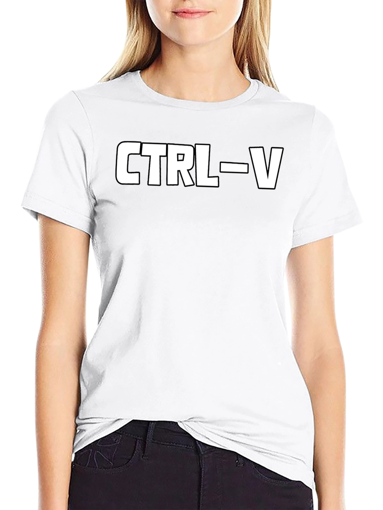 CTRL-V Paste Command Black T-Shirt