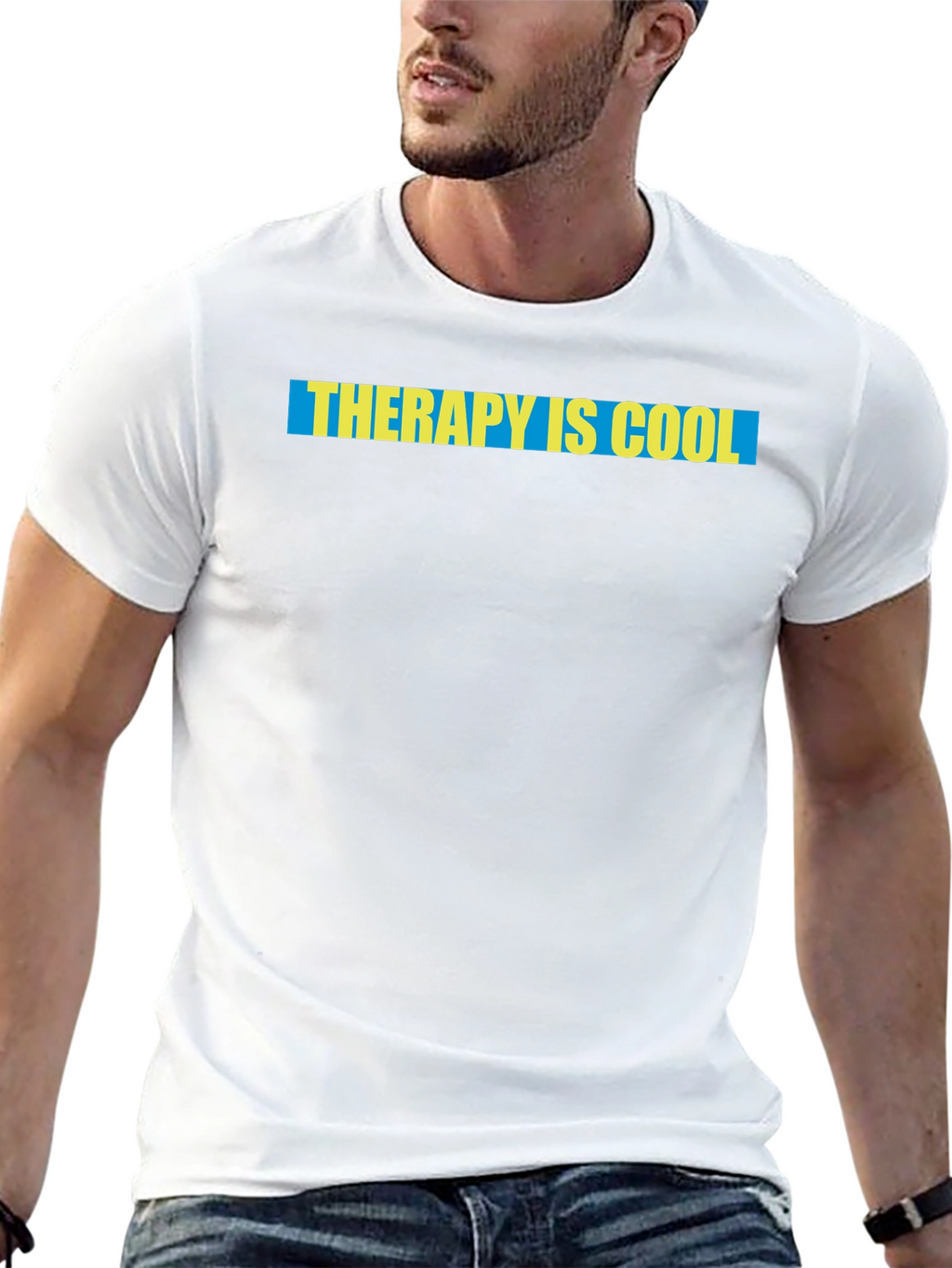 Therapy is Cool Graphic Tee - Stylish Statement Shirt
