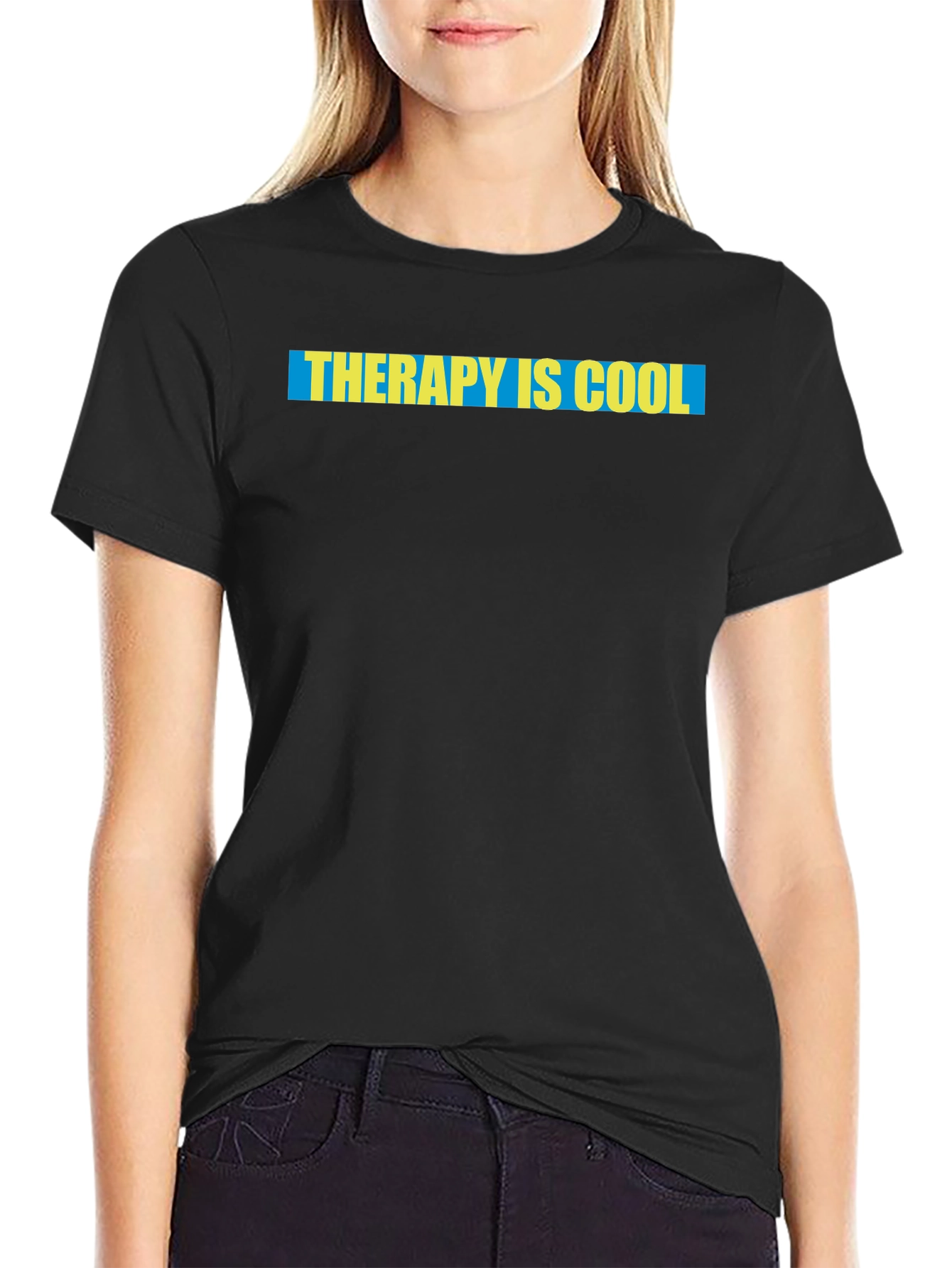 Therapy is Cool Graphic Tee - Stylish Statement Shirt