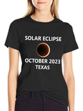 Solar Eclipse October 2023 Texas T-Shirt