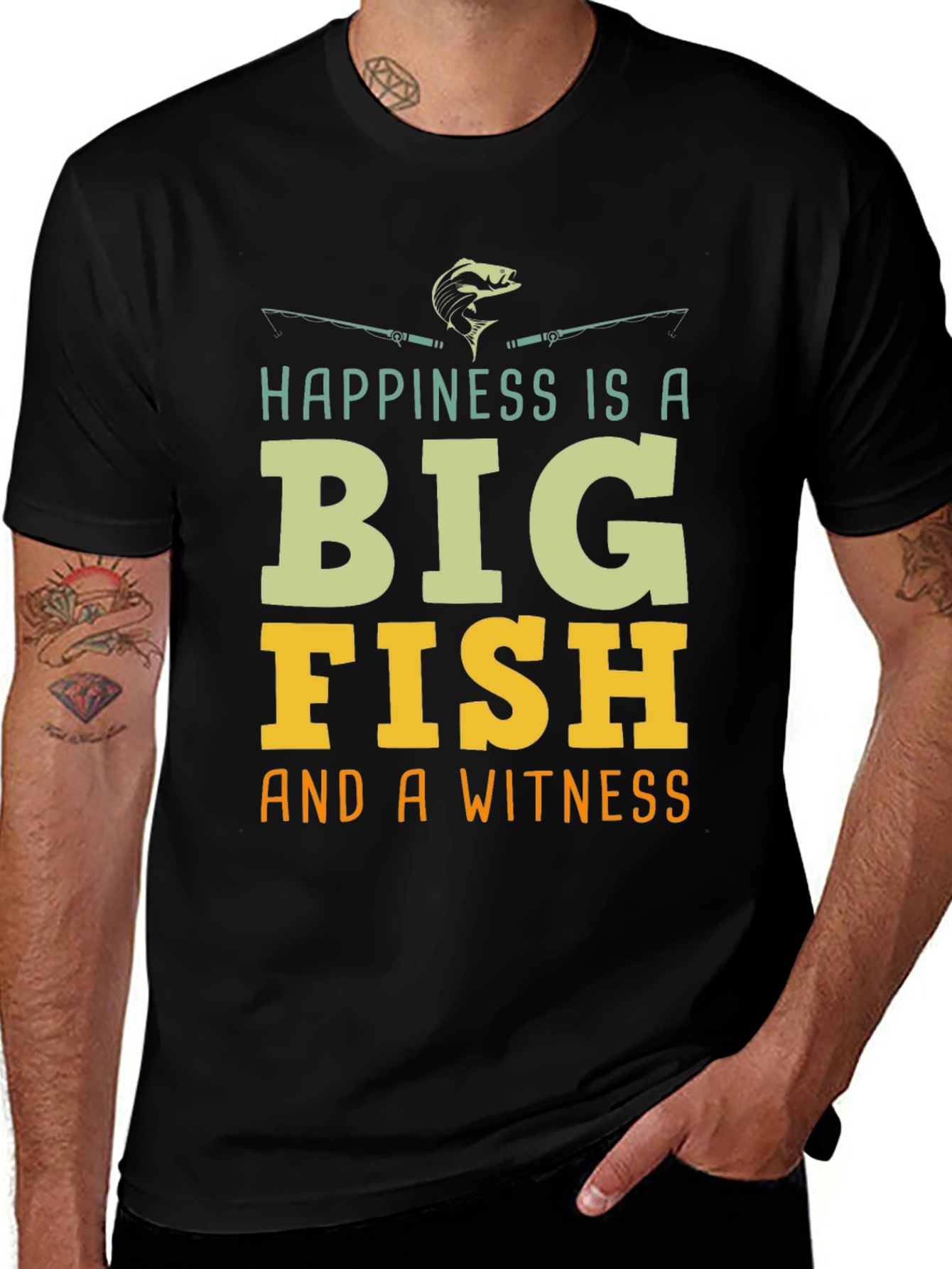 Fishing T-Shirt - Happiness is a Big Fish