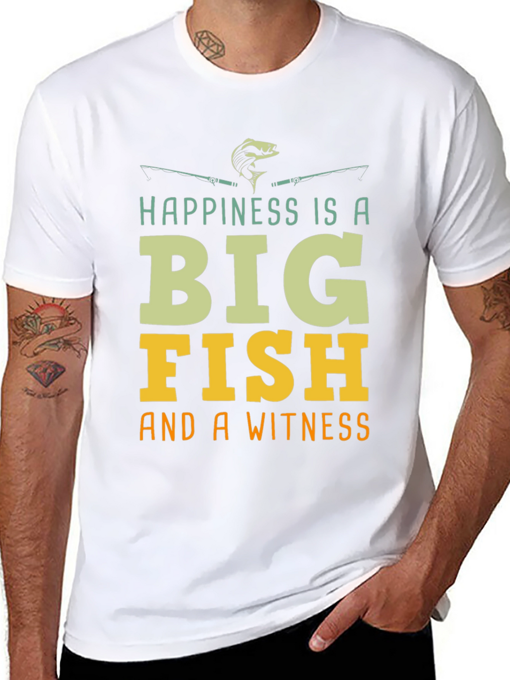 Fishing T-Shirt - Happiness is a Big Fish