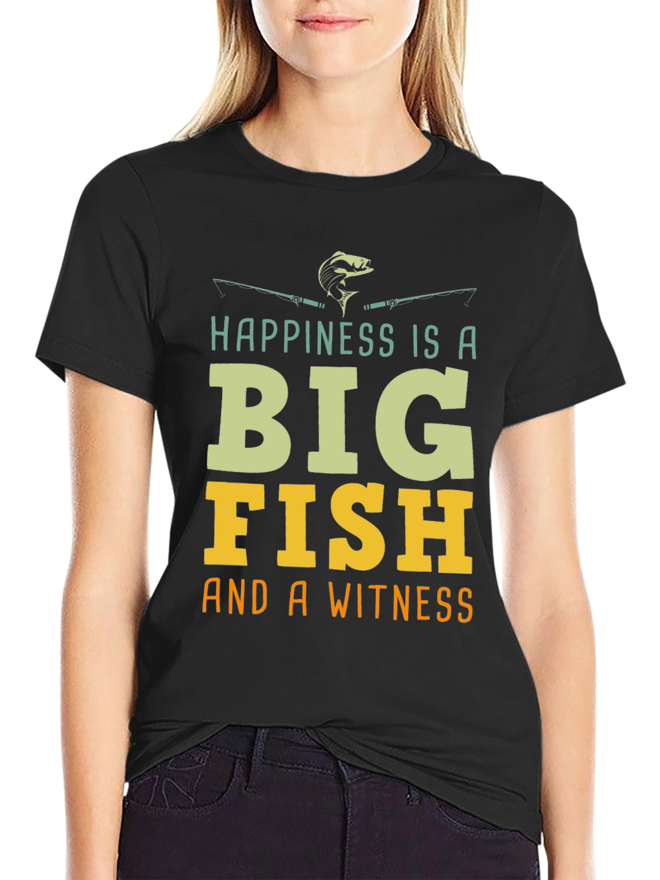 Fishing T-Shirt - Happiness is a Big Fish