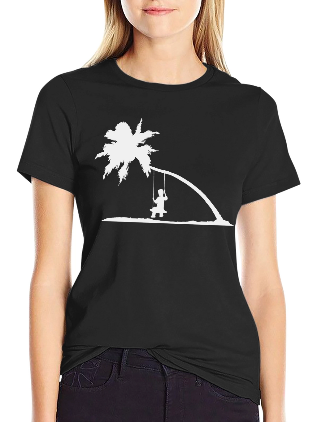 Island Swing Tee: Relaxed Graphic T-Shirt