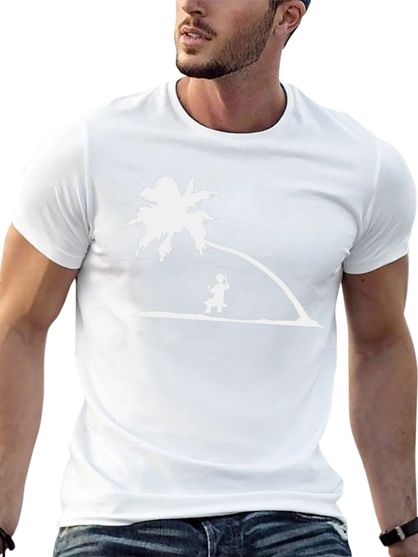 Island Swing Tee: Relaxed Graphic T-Shirt