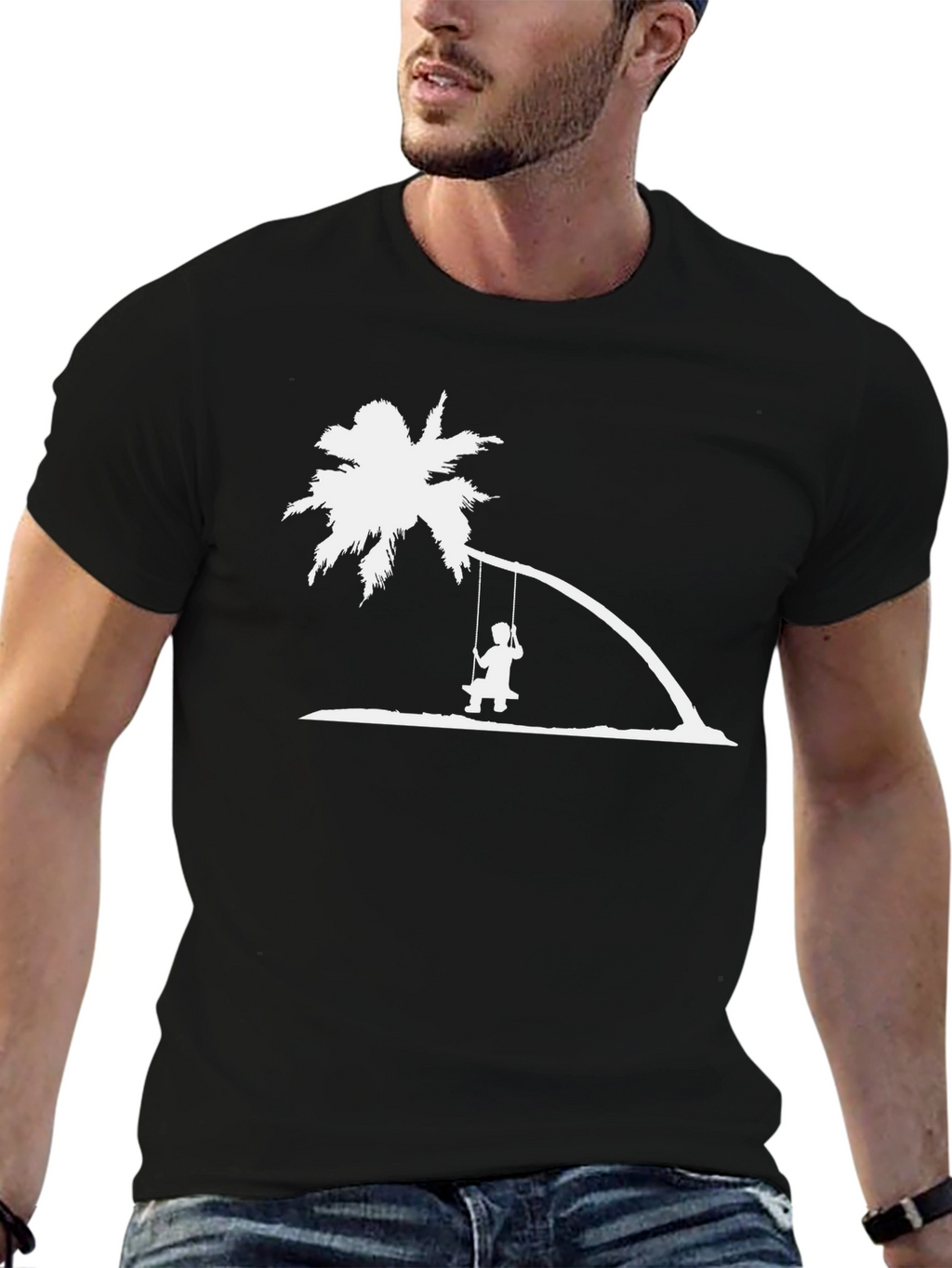 Island Swing Tee: Relaxed Graphic T-Shirt