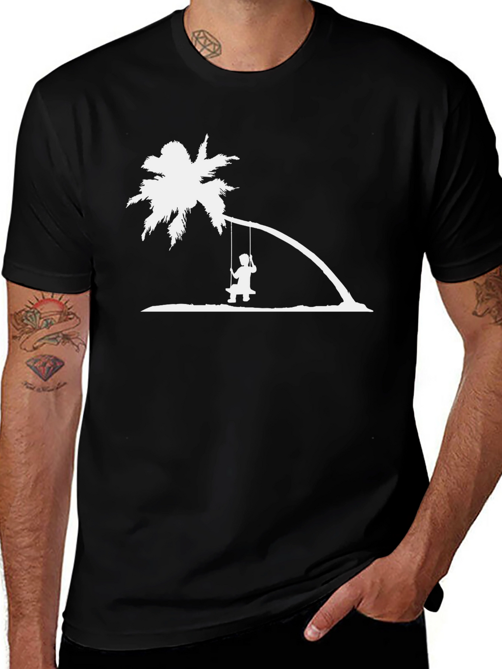 Island Swing Tee: Relaxed Graphic T-Shirt
