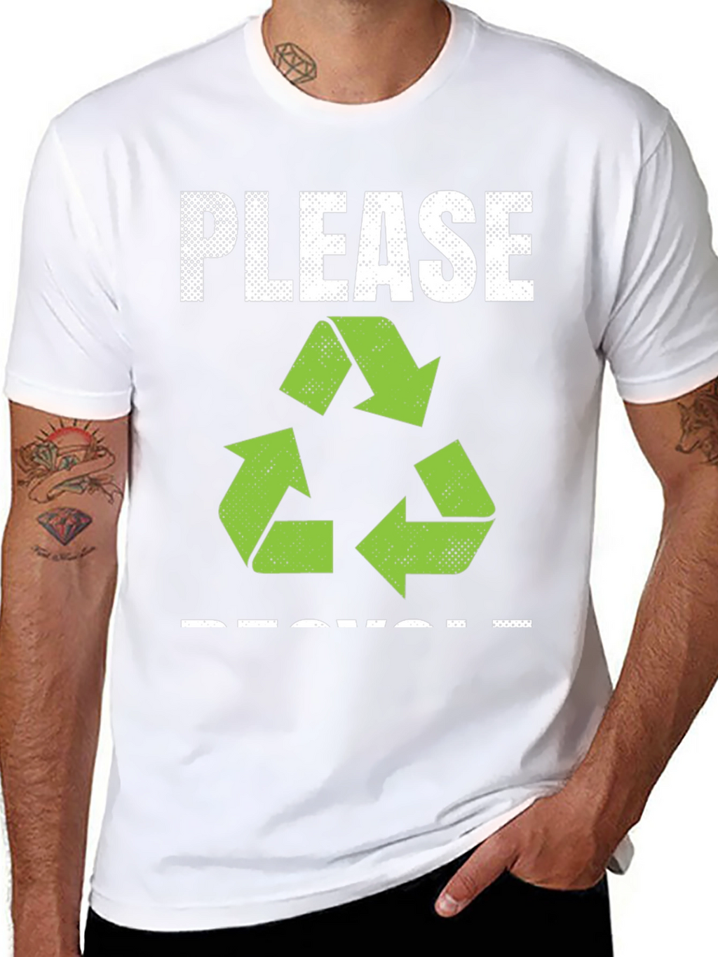 Eco-Friendly Please Recycle Graphic Tee