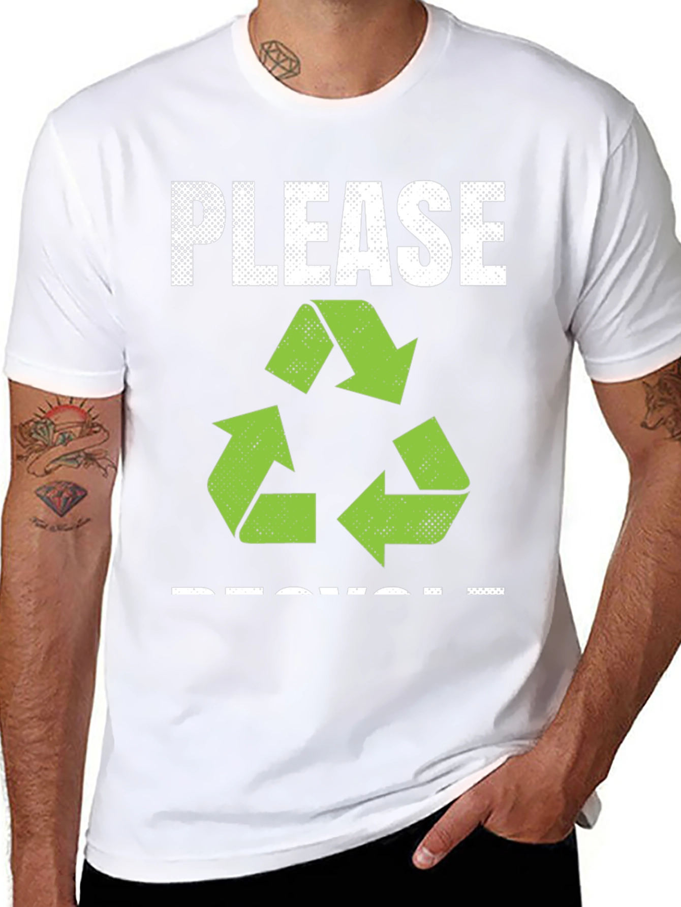 Eco-Friendly Please Recycle Graphic Tee