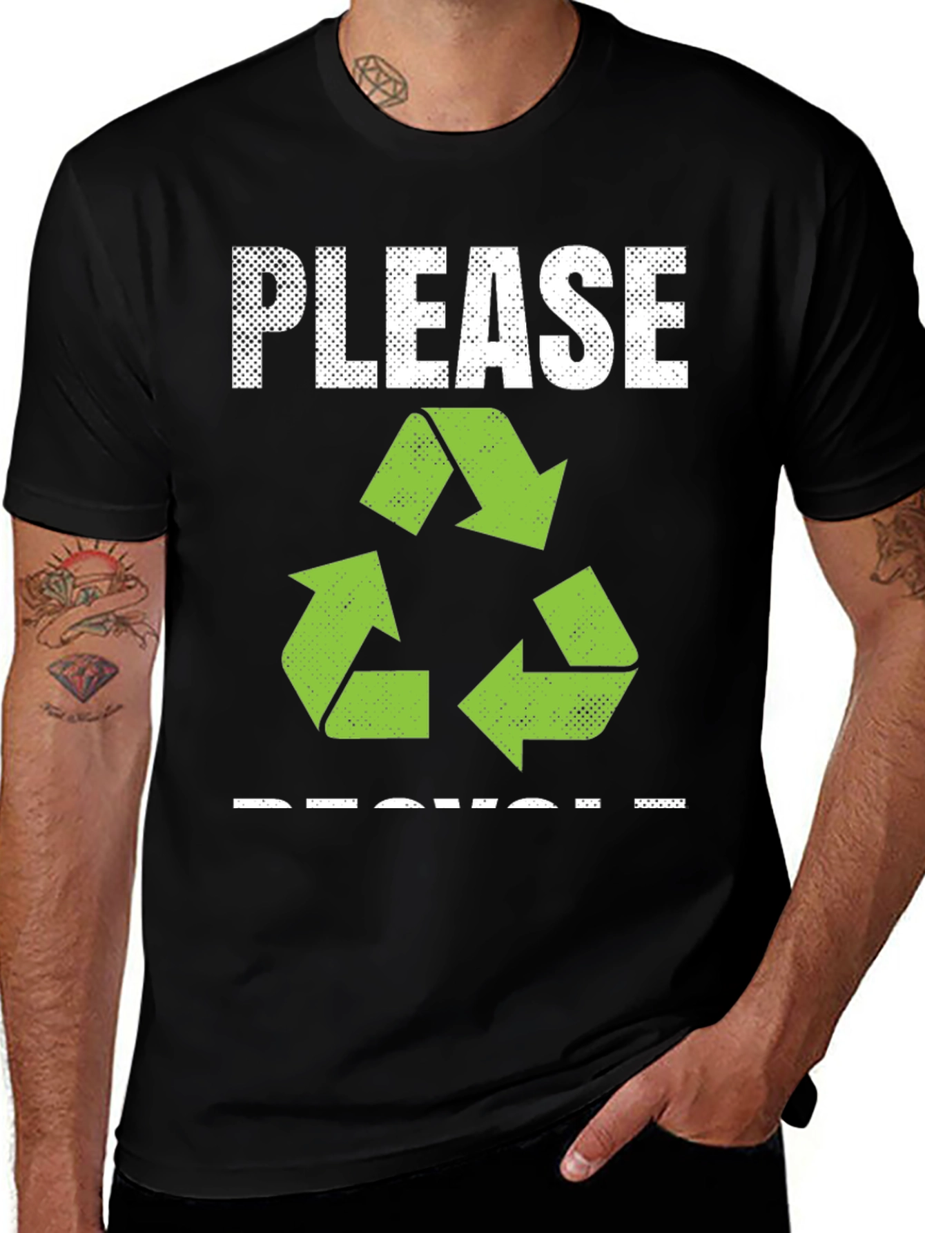 Eco-Friendly Please Recycle Graphic Tee