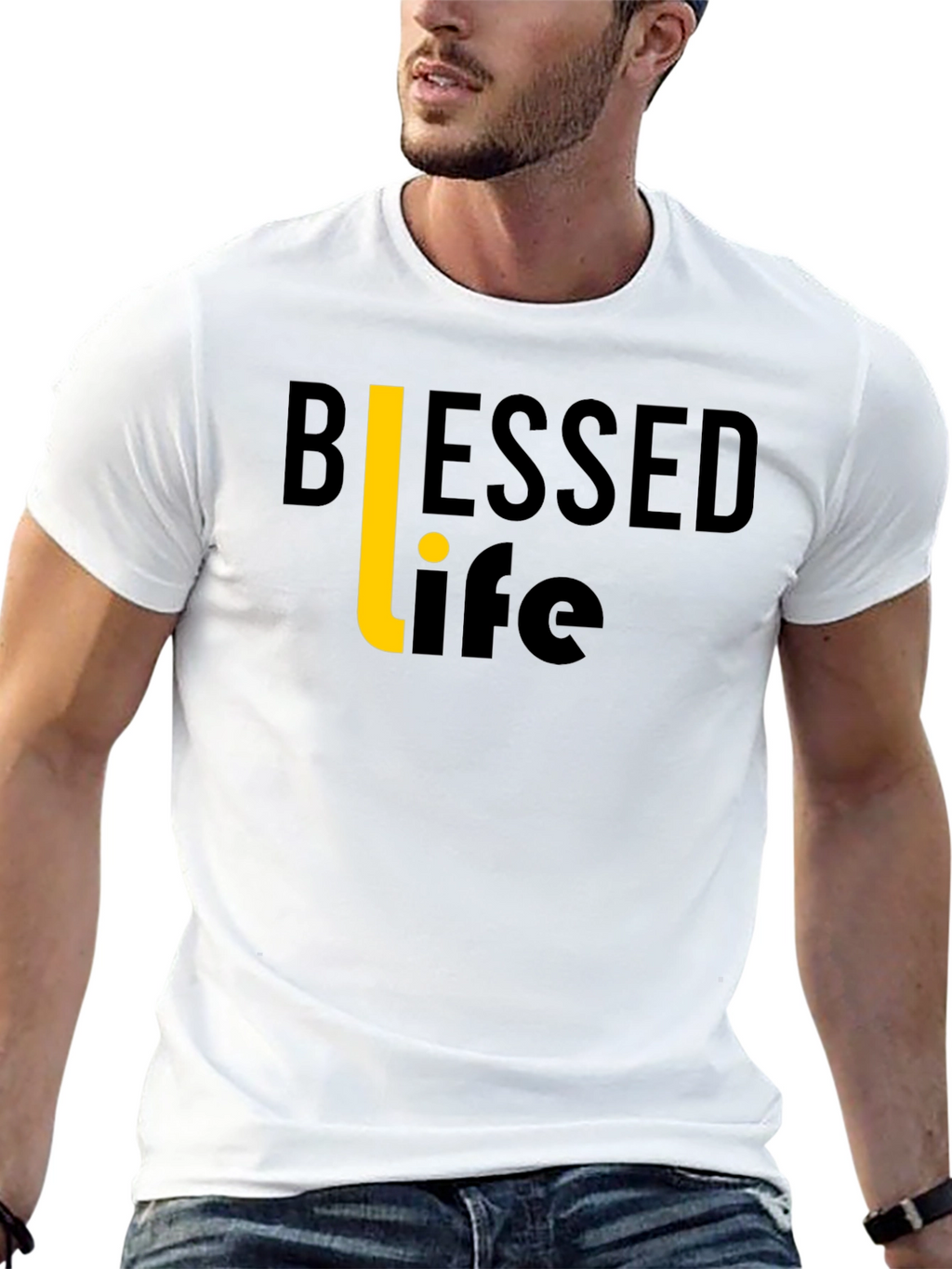 Blessed Life Black T-Shirt Graphic Tee