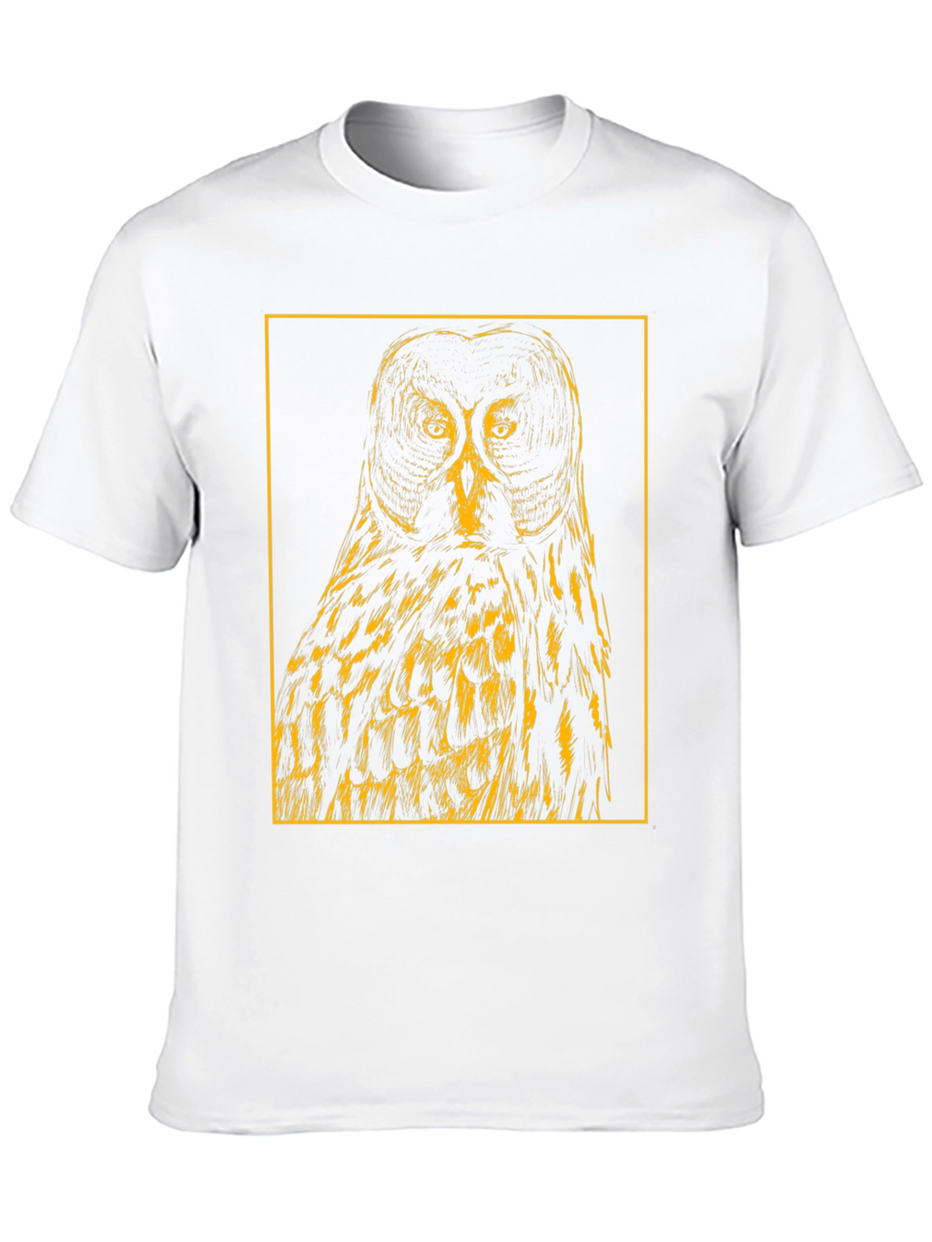 Owl Graphic Tee - Mens Black Cotton T-Shirt