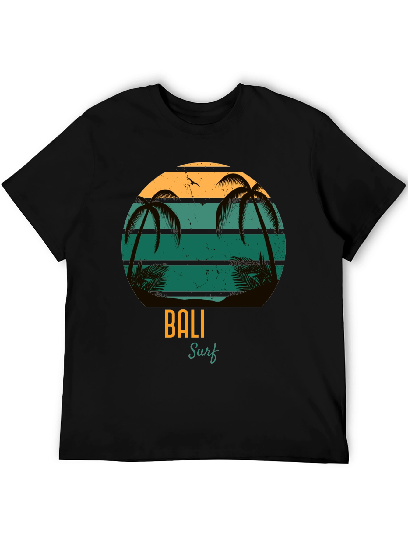 Bali Surf Graphic T-Shirt - Tropical Beach Design