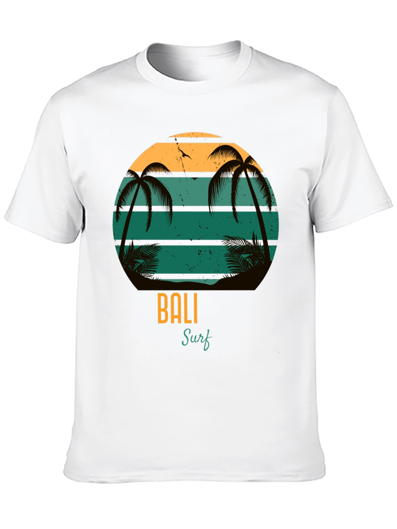 Bali Surf Graphic T-Shirt - Tropical Beach Design