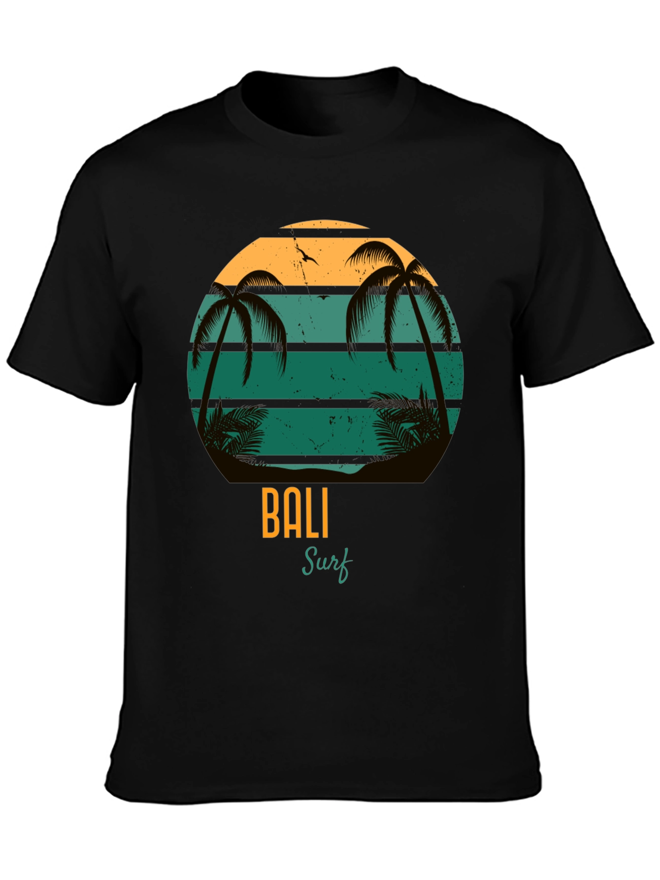 Bali Surf Graphic T-Shirt - Tropical Beach Design