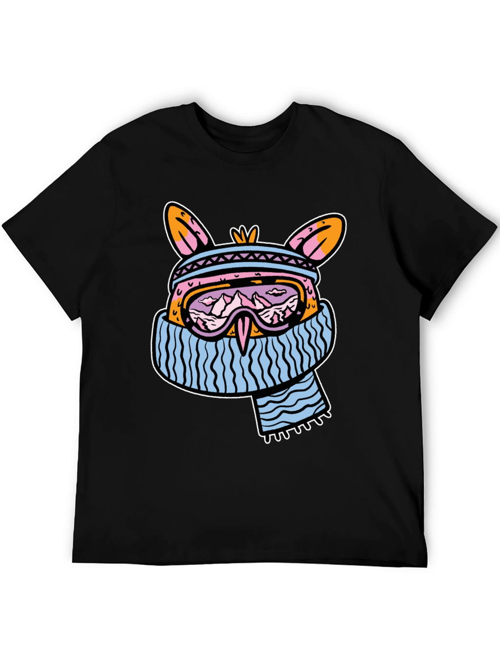 Cool Winter Bunny Graphic T-Shirt