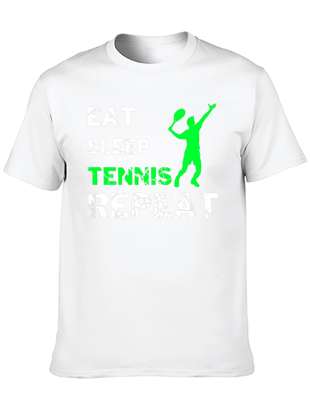 Eat Sleep Tennis Repeat Black T-Shirt