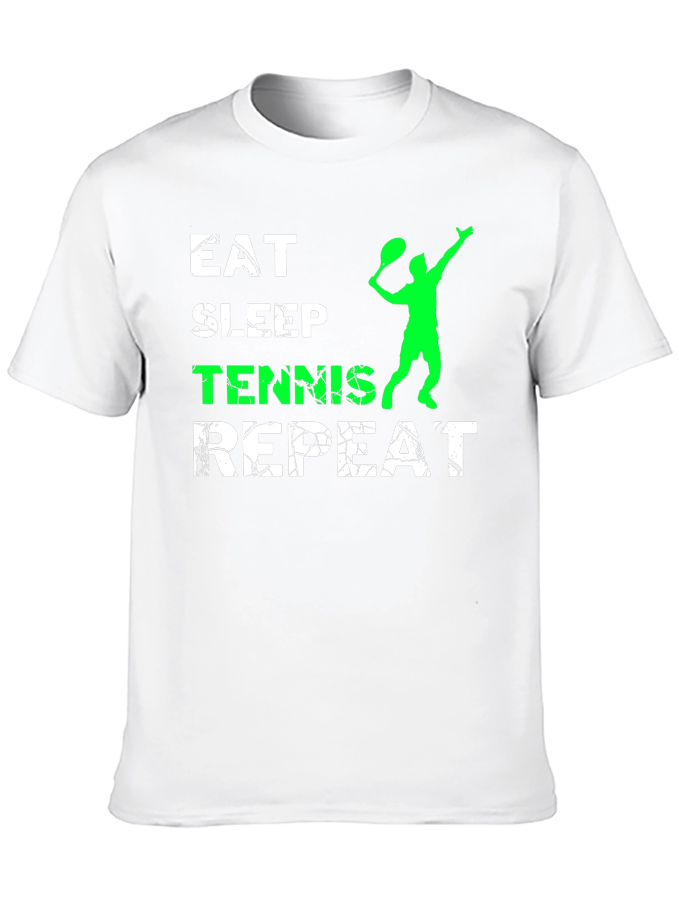 Eat Sleep Tennis Repeat Black T-Shirt