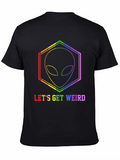 Rainbow Alien Graphic Tee - Lets Get Weird!