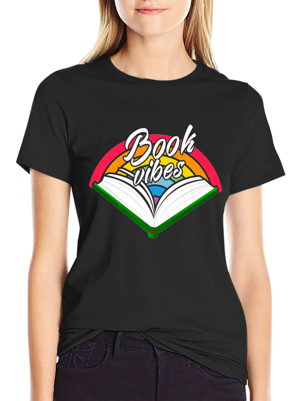 Book Vibes Graphic Tee - Reading Rainbow T-Shirt