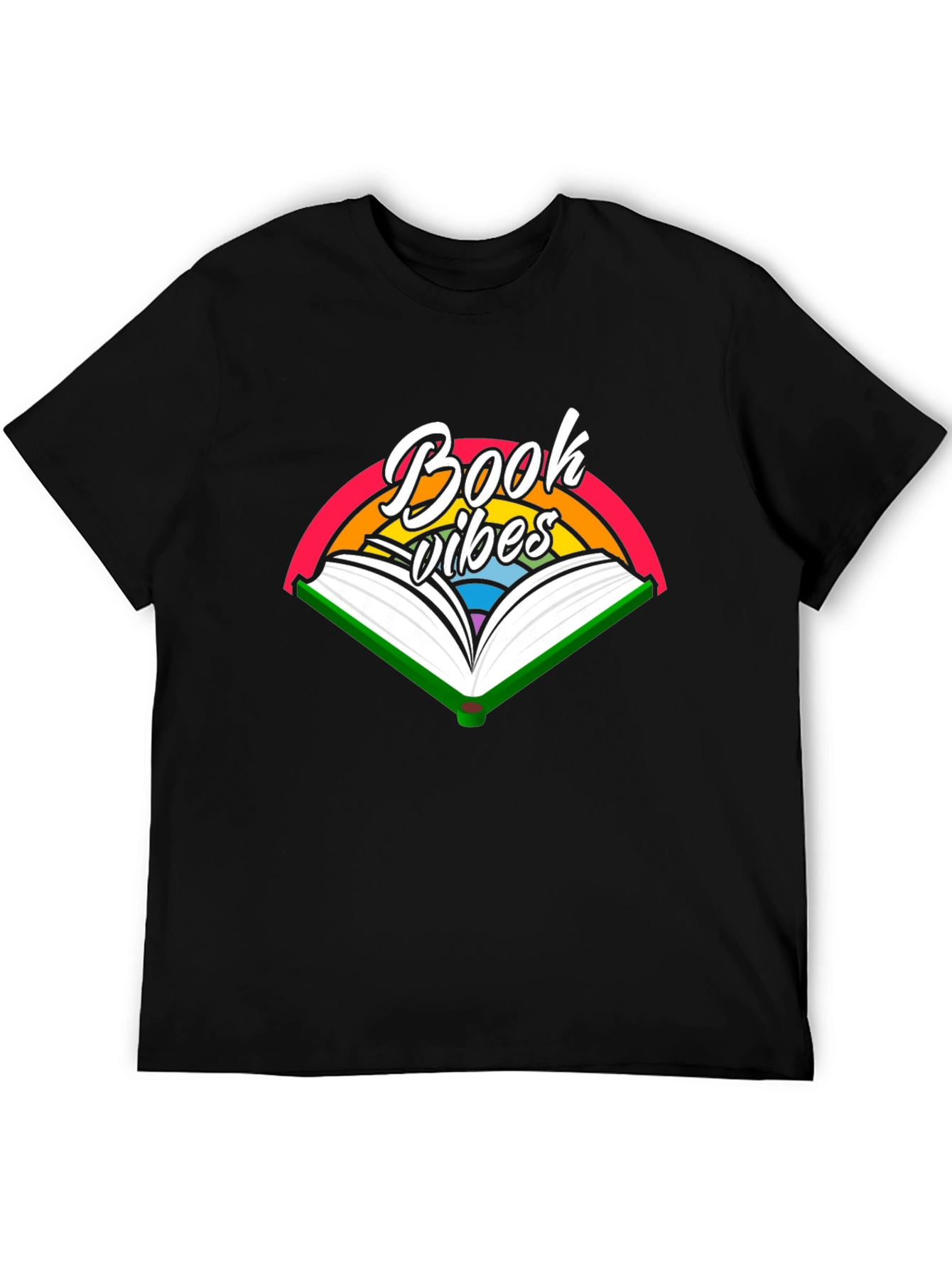 Book Vibes Graphic Tee - Reading Rainbow T-Shirt