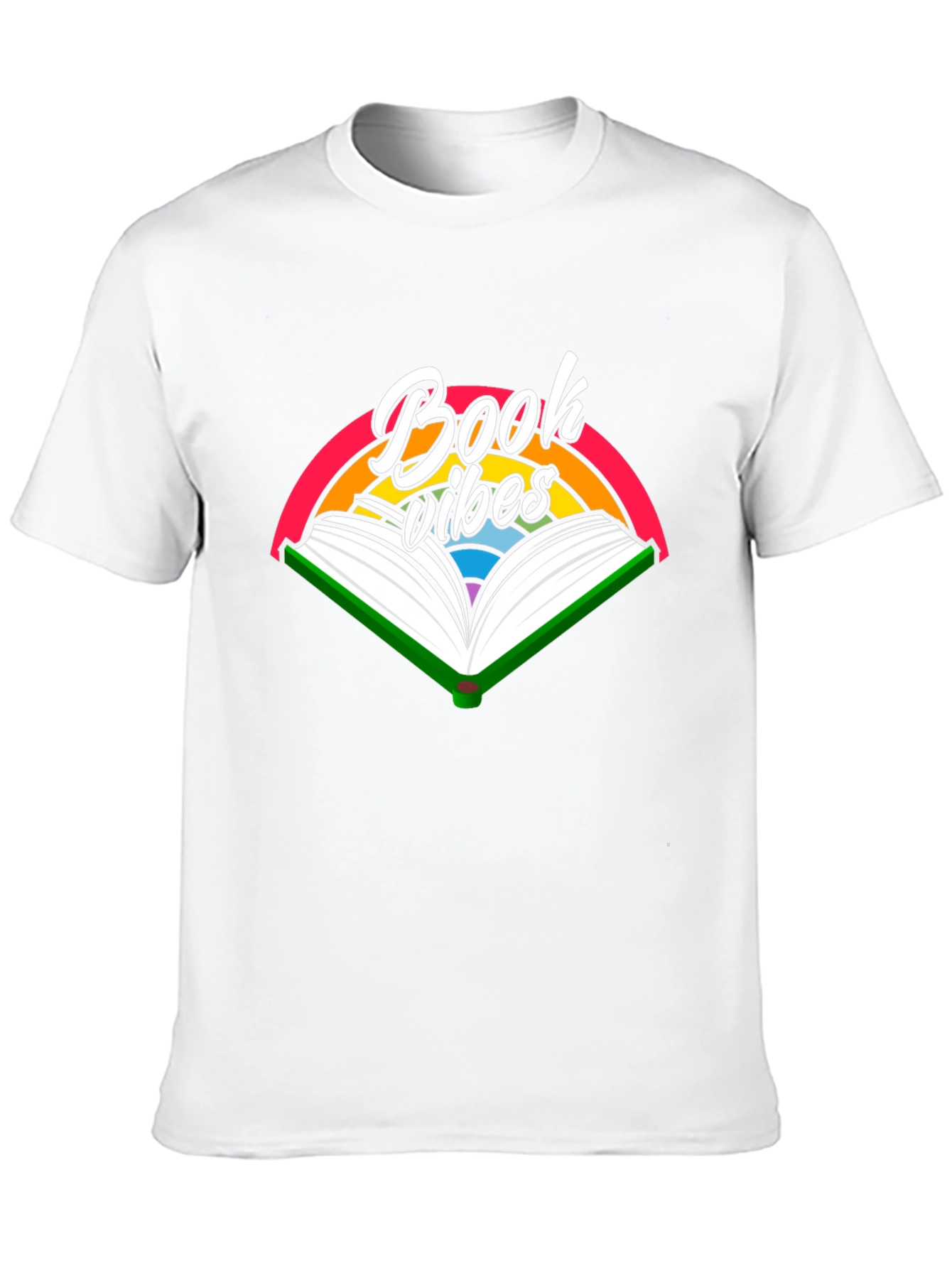 Book Vibes Graphic Tee - Reading Rainbow T-Shirt