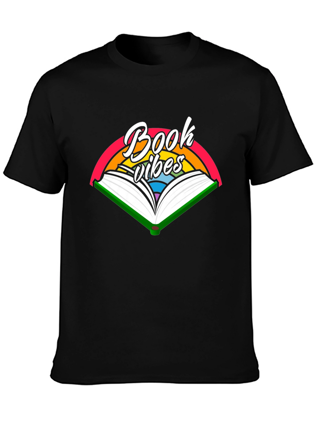 Book Vibes Graphic Tee - Reading Rainbow T-Shirt