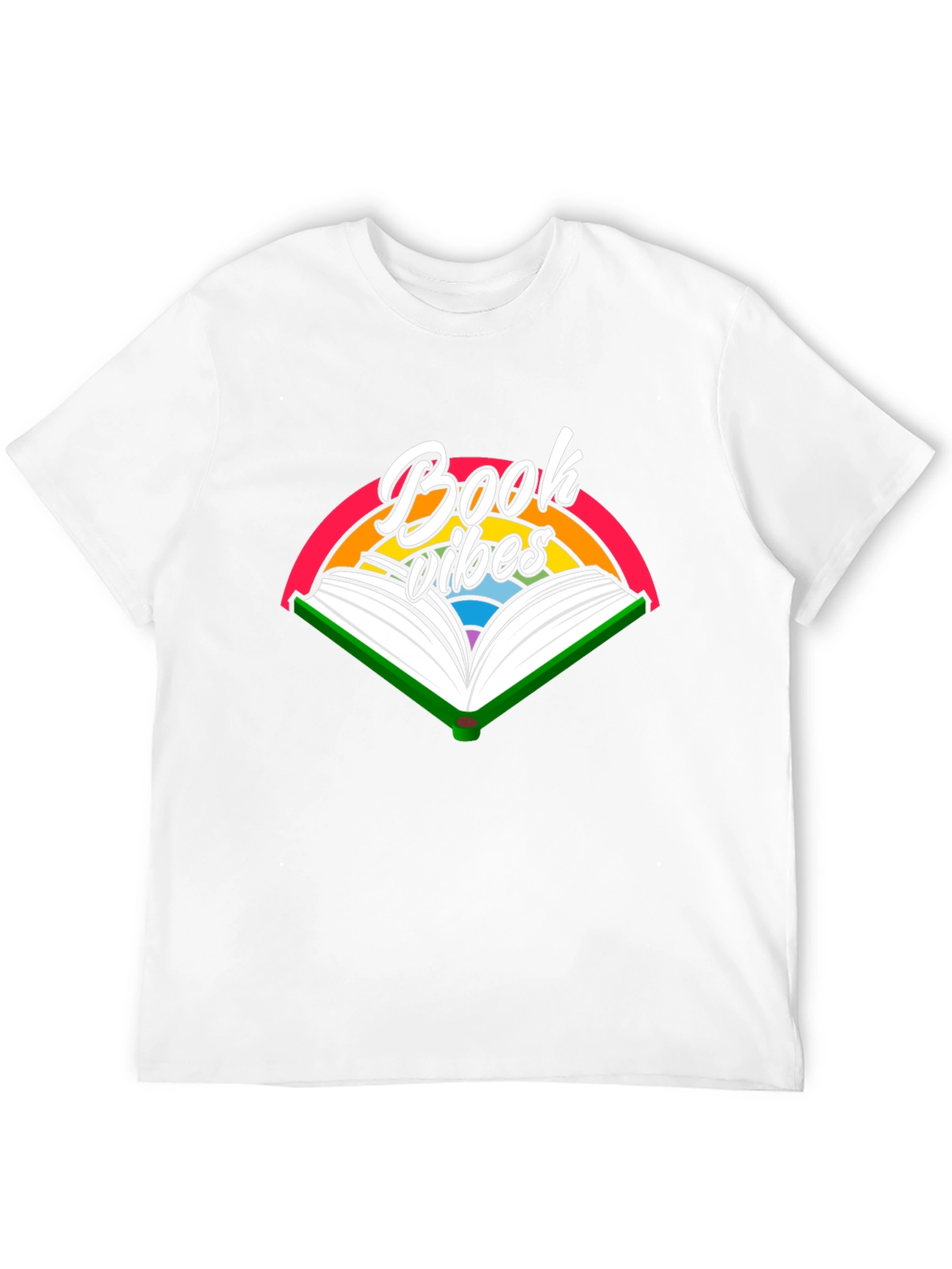 Book Vibes Graphic Tee - Reading Rainbow T-Shirt