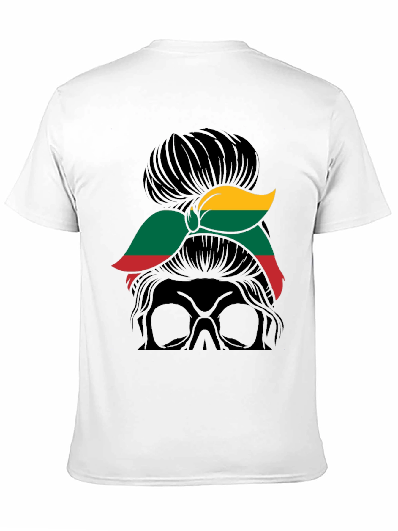Lithuania Flag Messy Bun T-Shirt