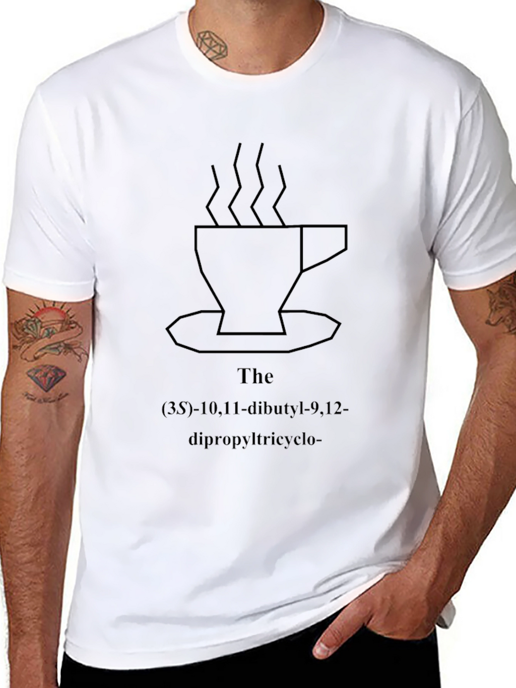 Coffee Molecule T-Shirt - Black