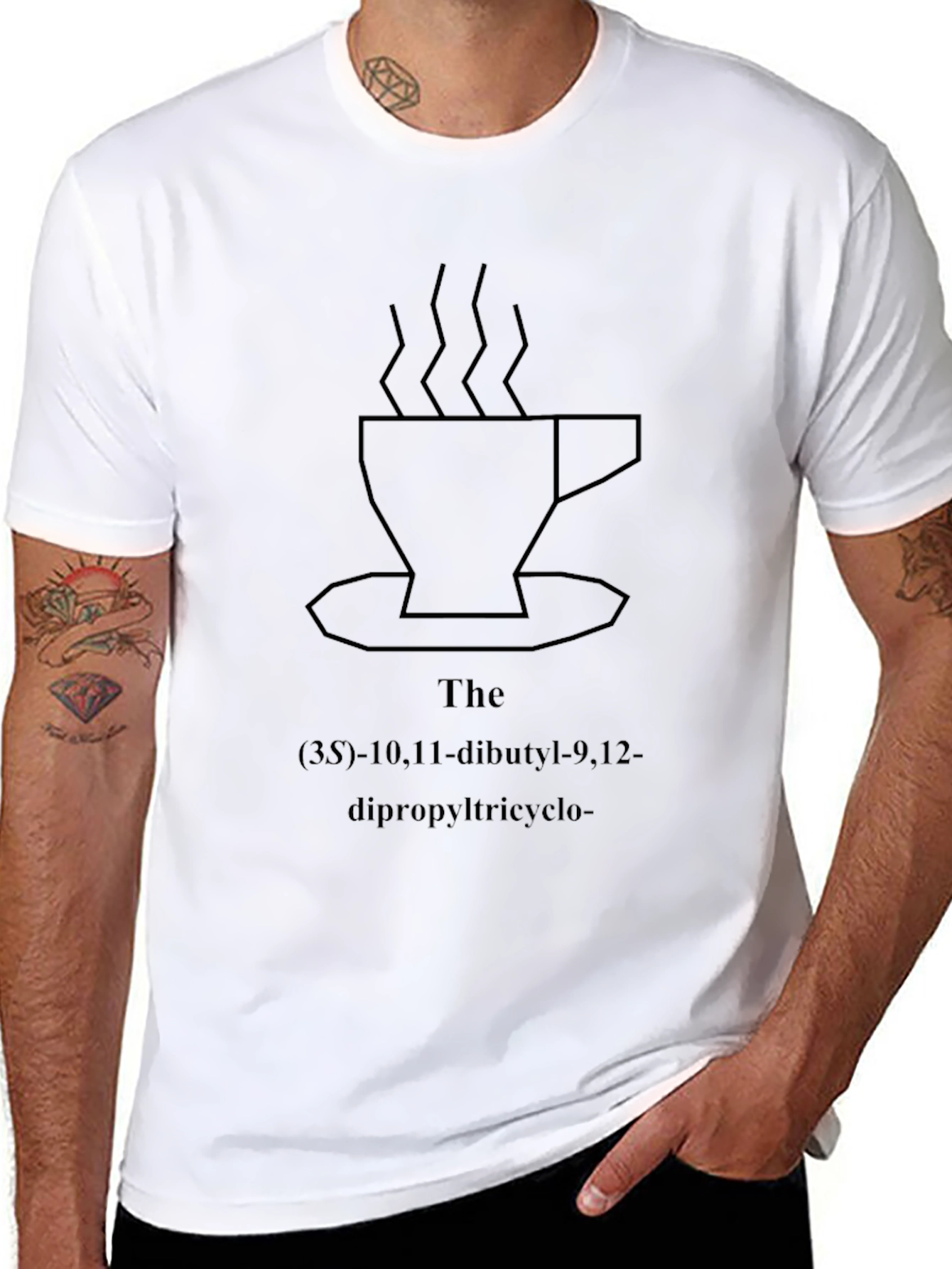 Coffee Molecule T-Shirt - Black
