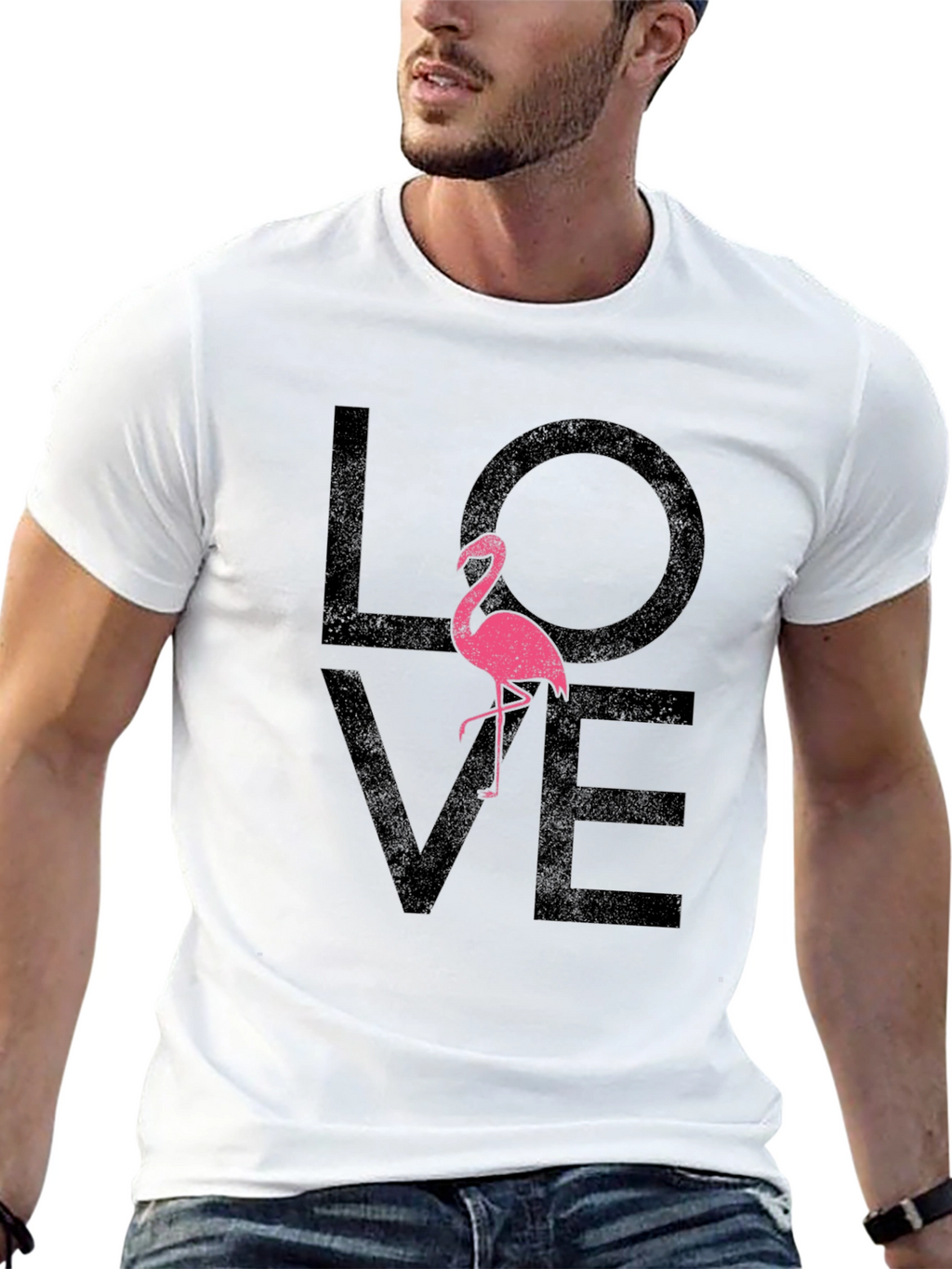Flamingo Love T-Shirt - Stylish Graphic Tee