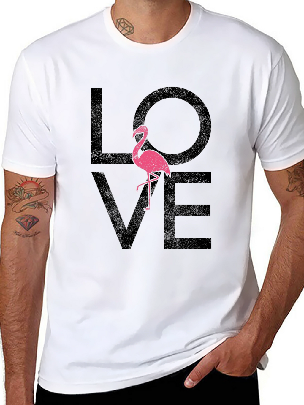 Flamingo Love T-Shirt - Stylish Graphic Tee