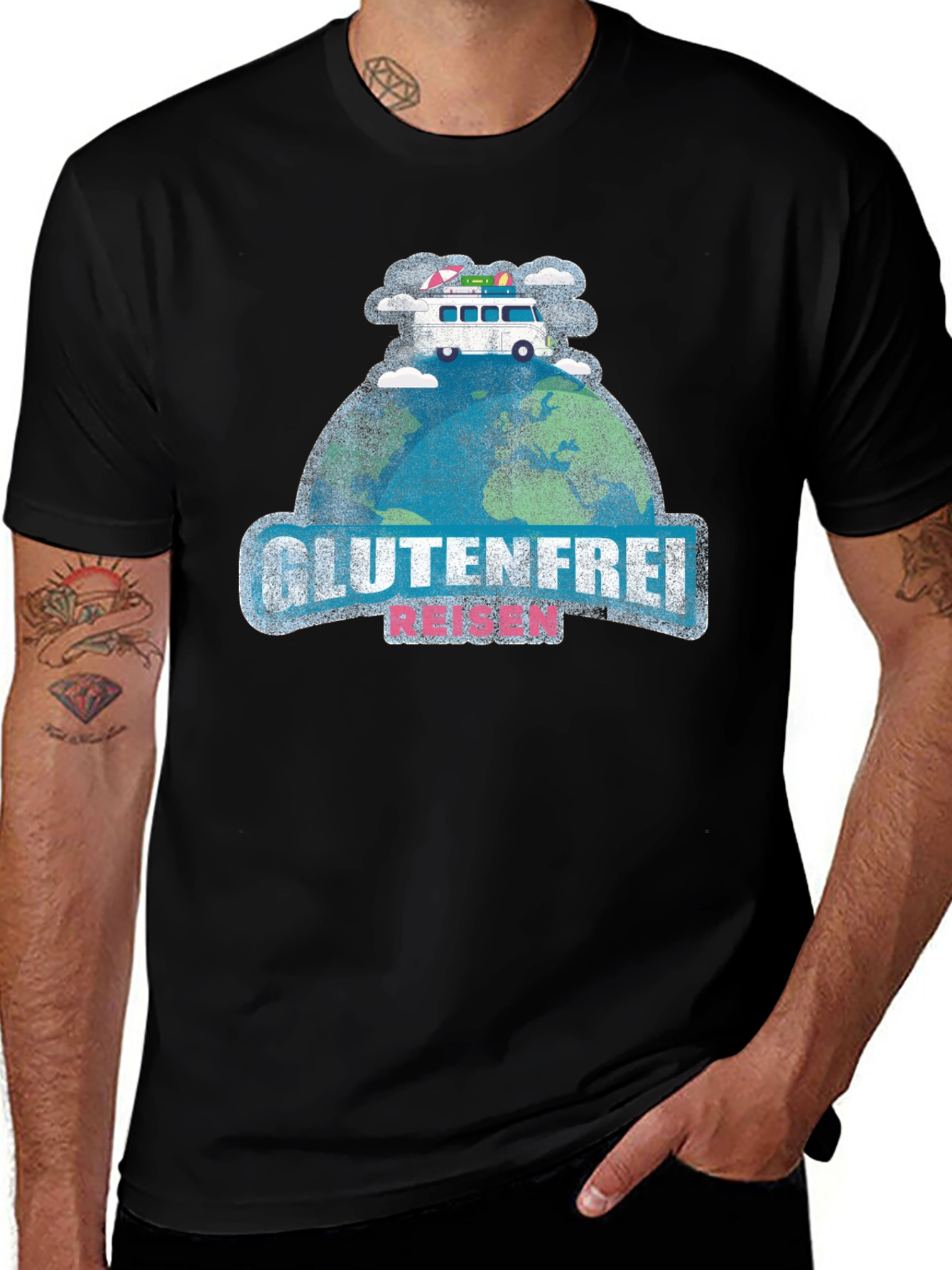 Glutenfrei Reisen T-Shirt - Travel Adventure