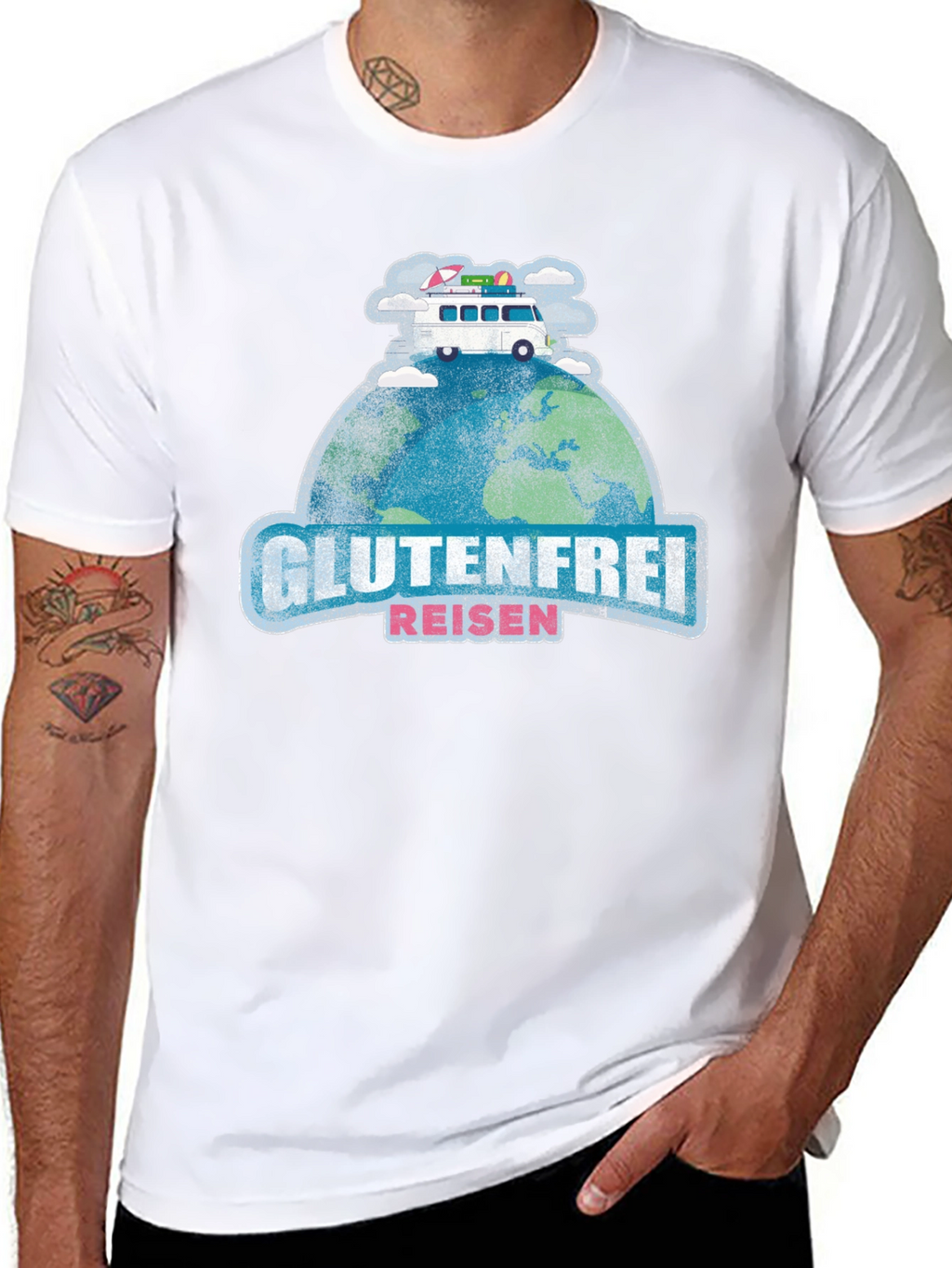 Glutenfrei Reisen T-Shirt - Travel Adventure