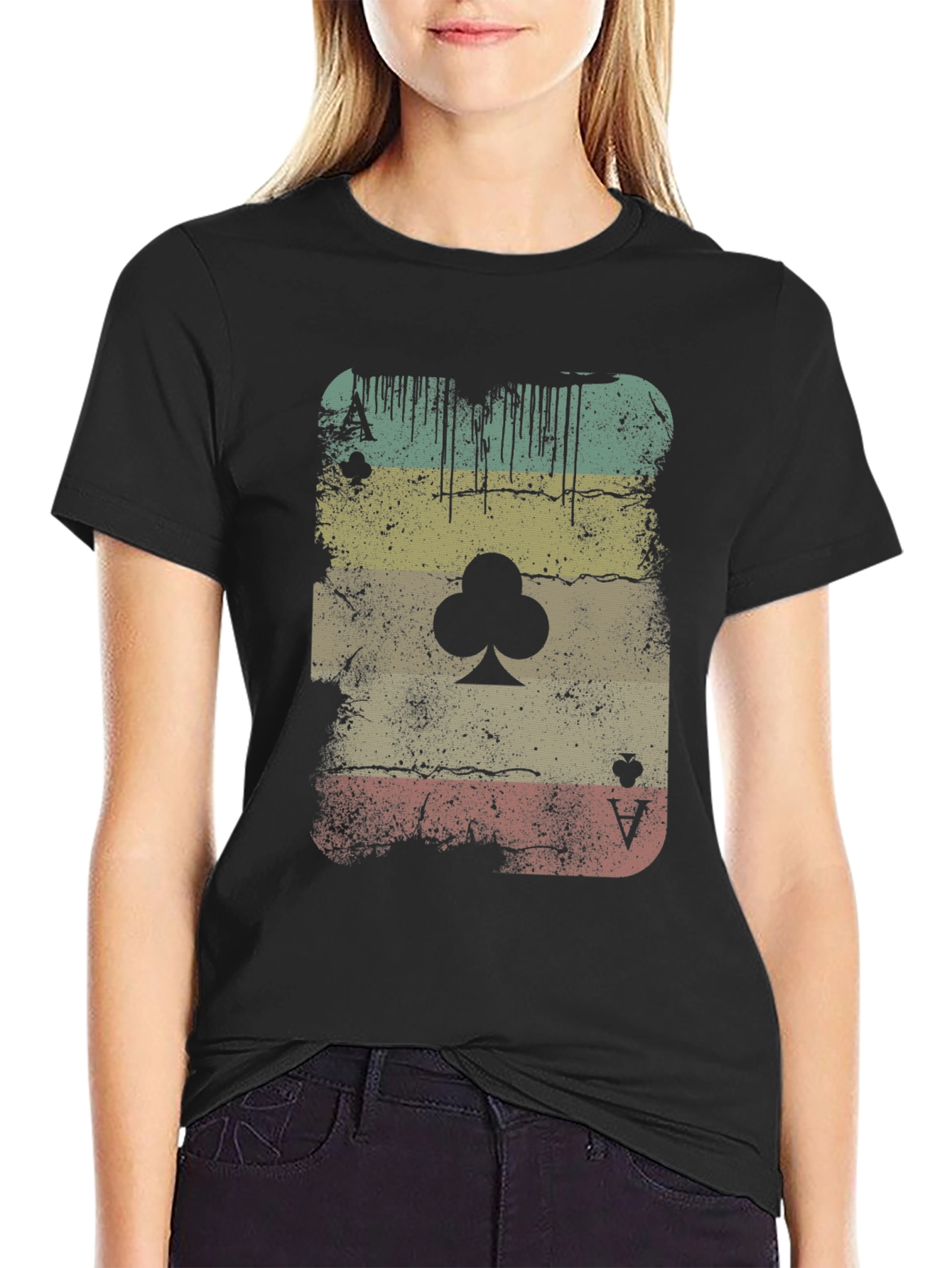 Vintage Ace of Clubs Graphic Tee
