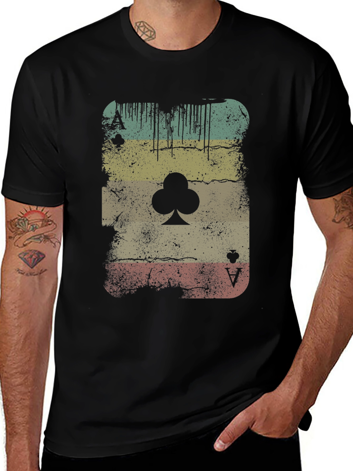 Vintage Ace of Clubs Graphic Tee