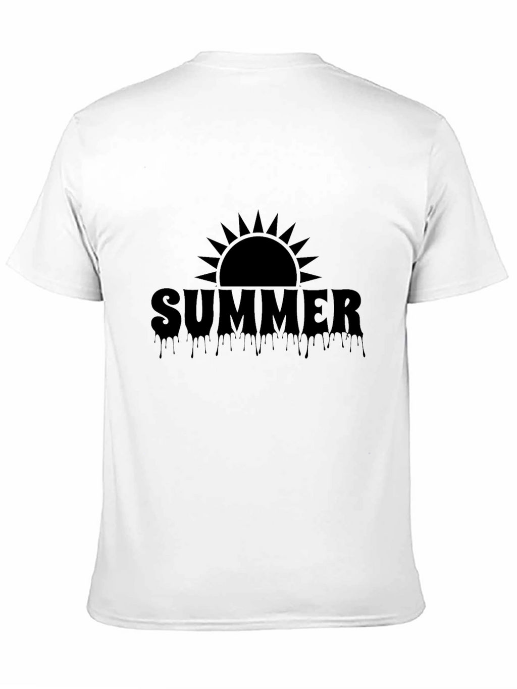 Summer Sun Drip Graphic Tee - Cool Style