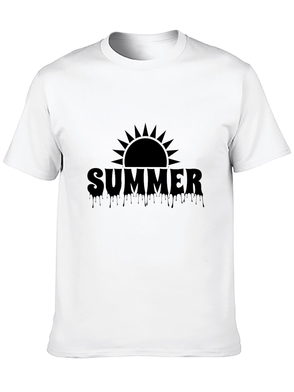Summer Sun Drip Graphic Tee - Cool Style