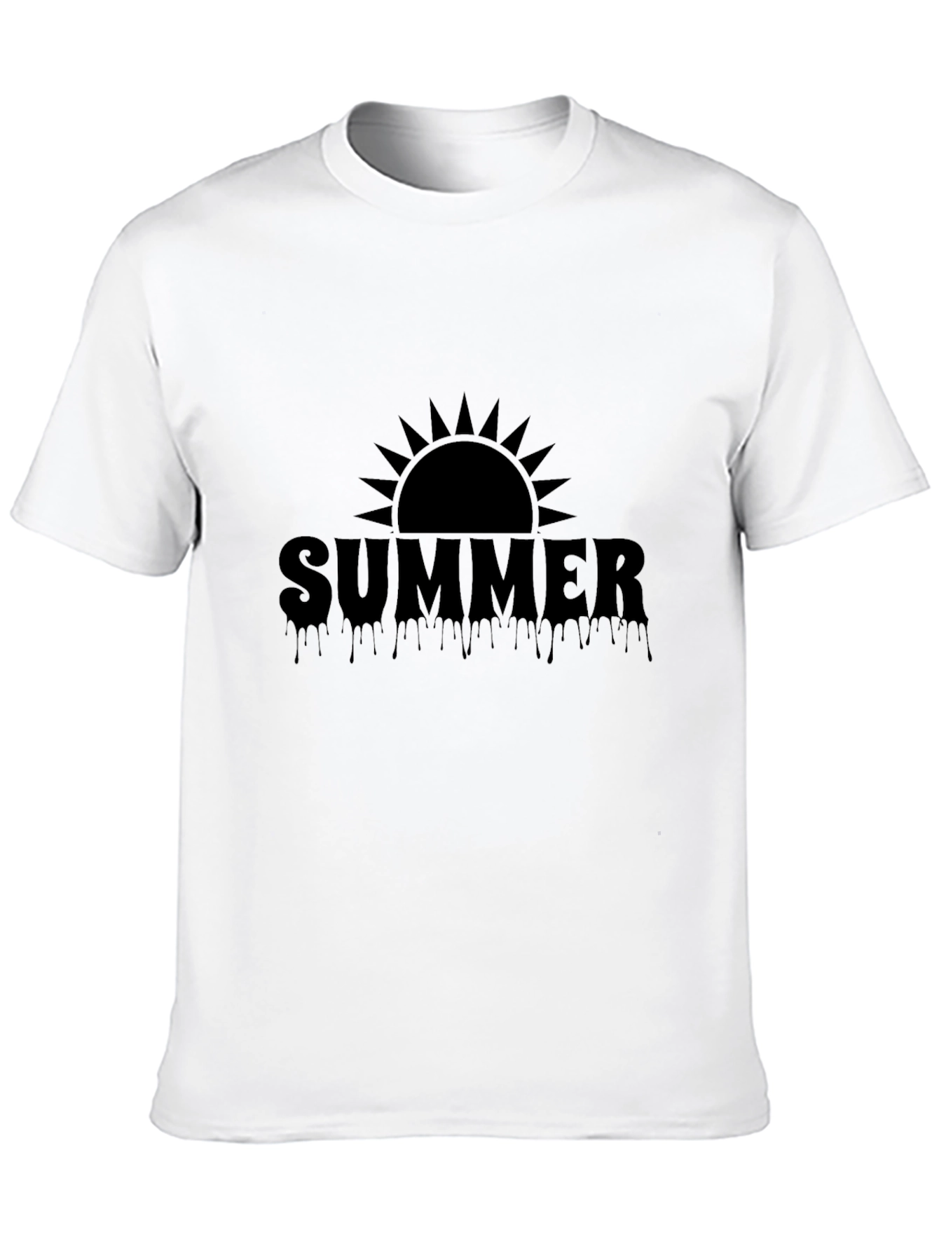 Summer Sun Drip Graphic Tee - Cool Style