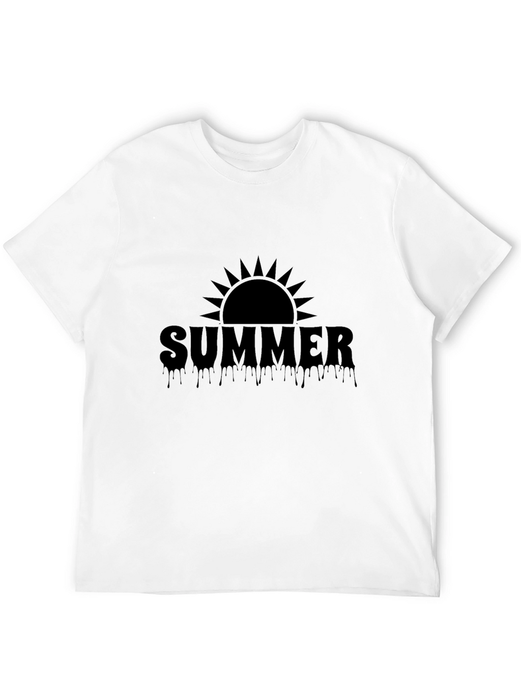Summer Sun Drip Graphic Tee - Cool Style