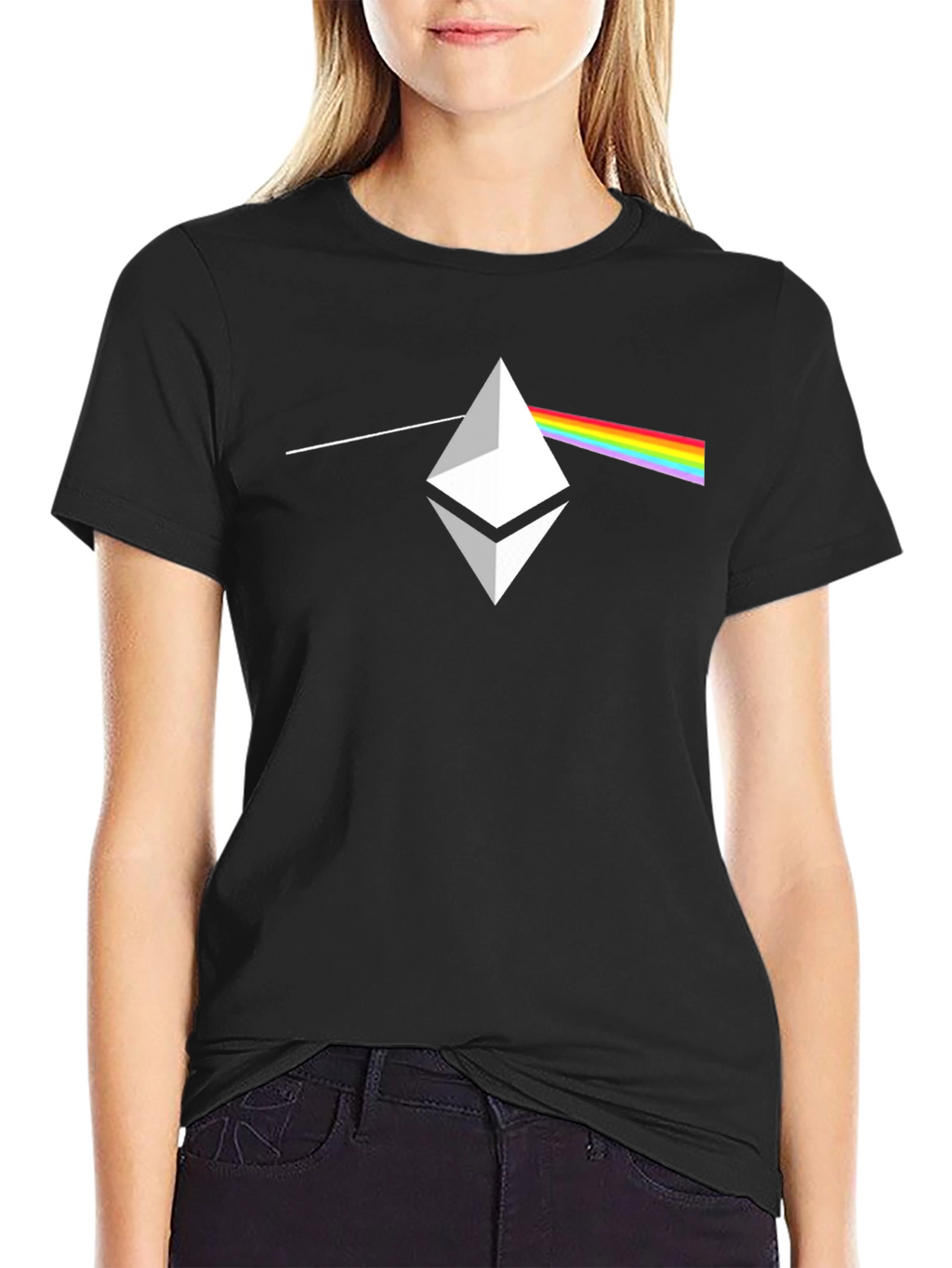 Ethereum Prism Black T-Shirt