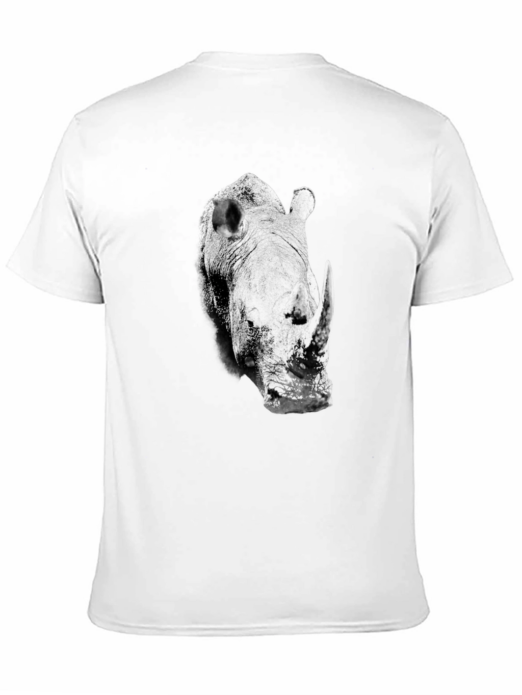 Black Rhino Graphic Tee - Unique Animal Design