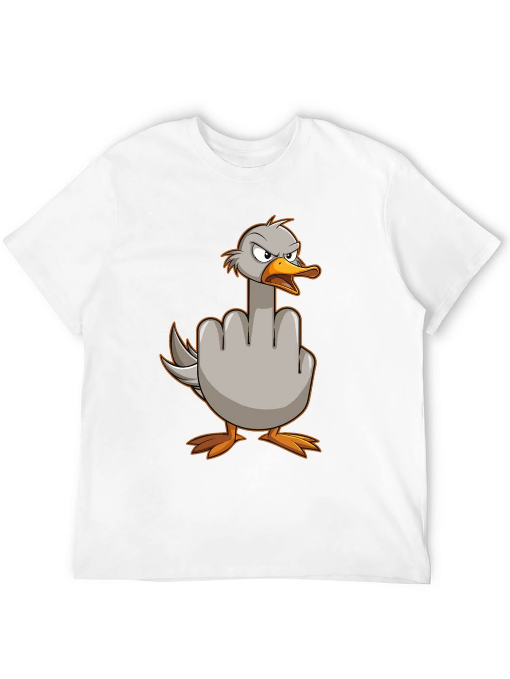 Duck Giving the Finger T-Shirt