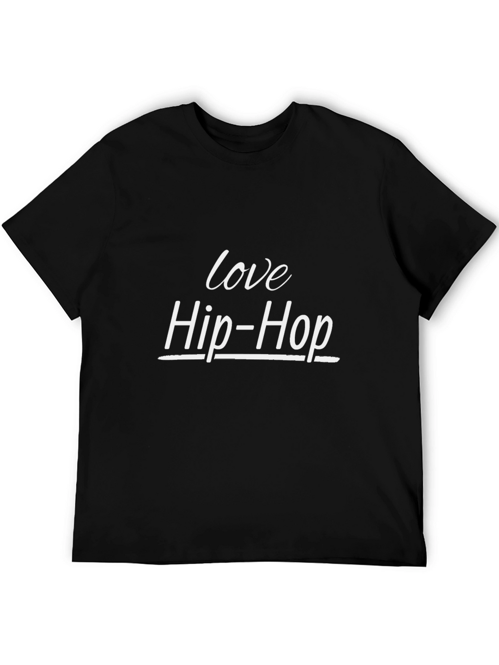 Love Hip-Hop Black Graphic T-Shirt