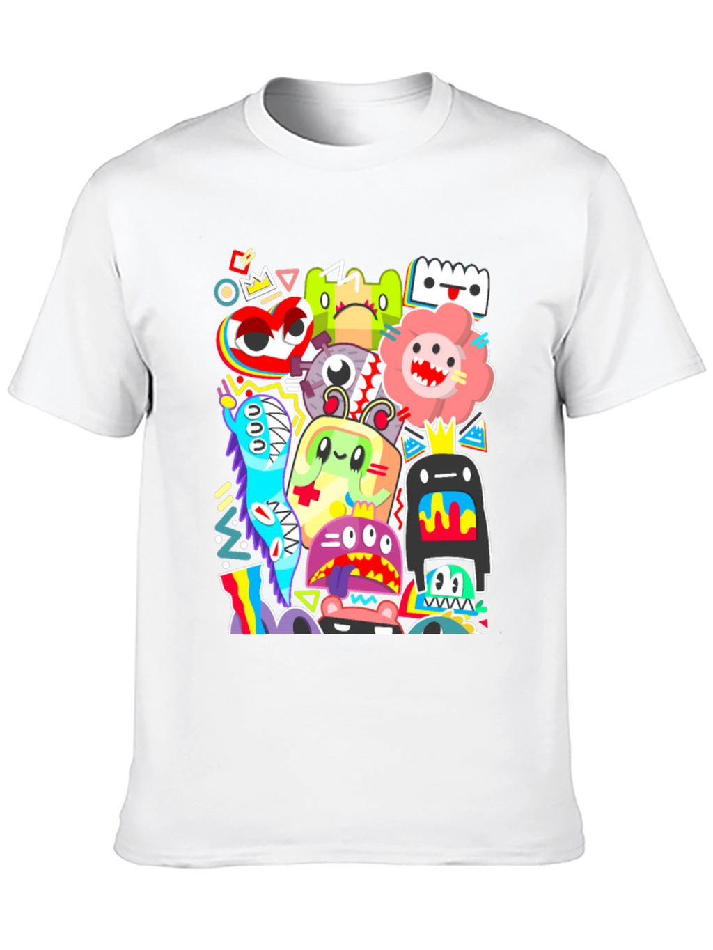 Funky Monster Graphic Print Black T-Shirt